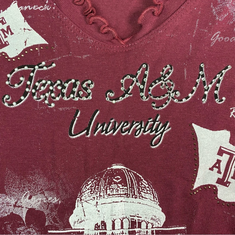 Vintage 90’s Deadstock Texas A&M Aggies Shirt Med NWT - Picture 2 of 6
